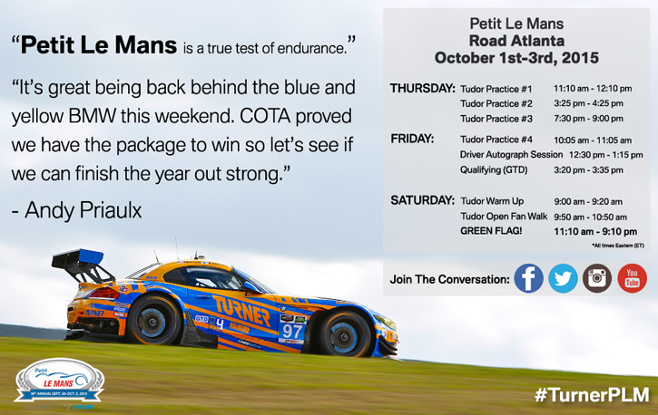 Turner Motorsport Race Partners 2015