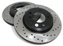 Cross-Drilled Brake Rotors (330x20) - Rear - F30 335i 335iX, F32 435i 435iX (pair)