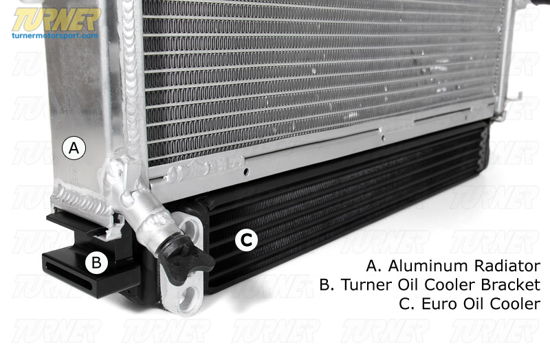 17111469179 Per E36 Aluminum Radiator Upgrade With Oil
